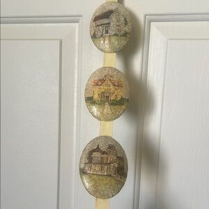 Vintage decoupage cottage belt